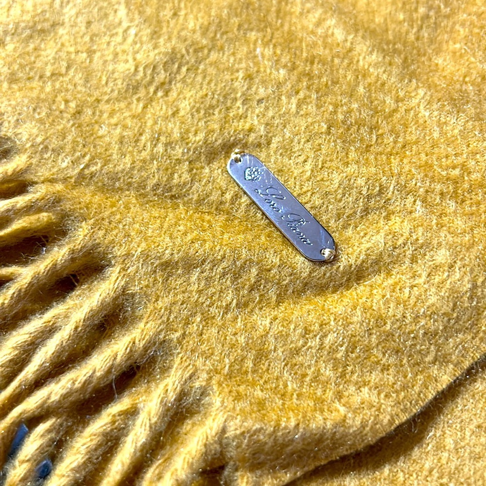 Loro Piana 1/16 cashmere scarf - mustard - unisex